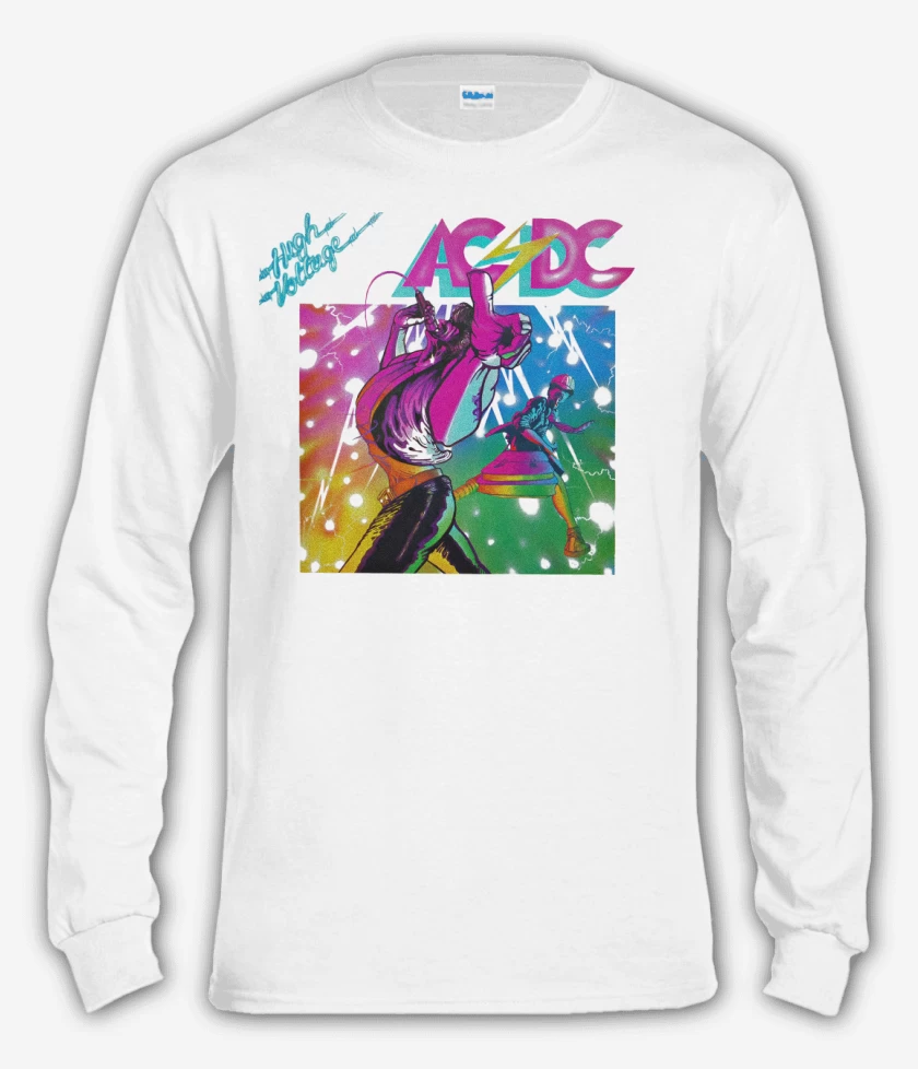 Polera manga larga Blanco de High Voltage II