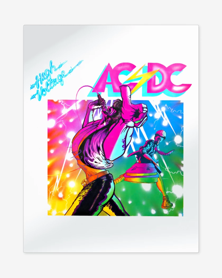 Print metalico Blanco de High Voltage II