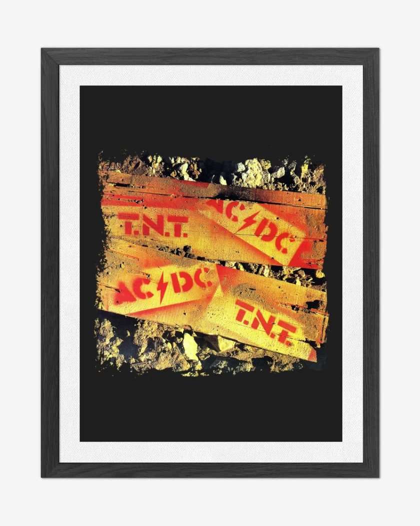 Cuadro decorativo Negro de TNT 