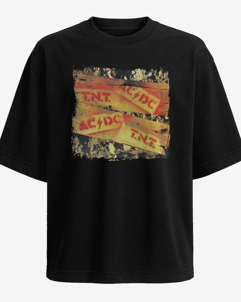 Polera Oversize Negro de TNT 