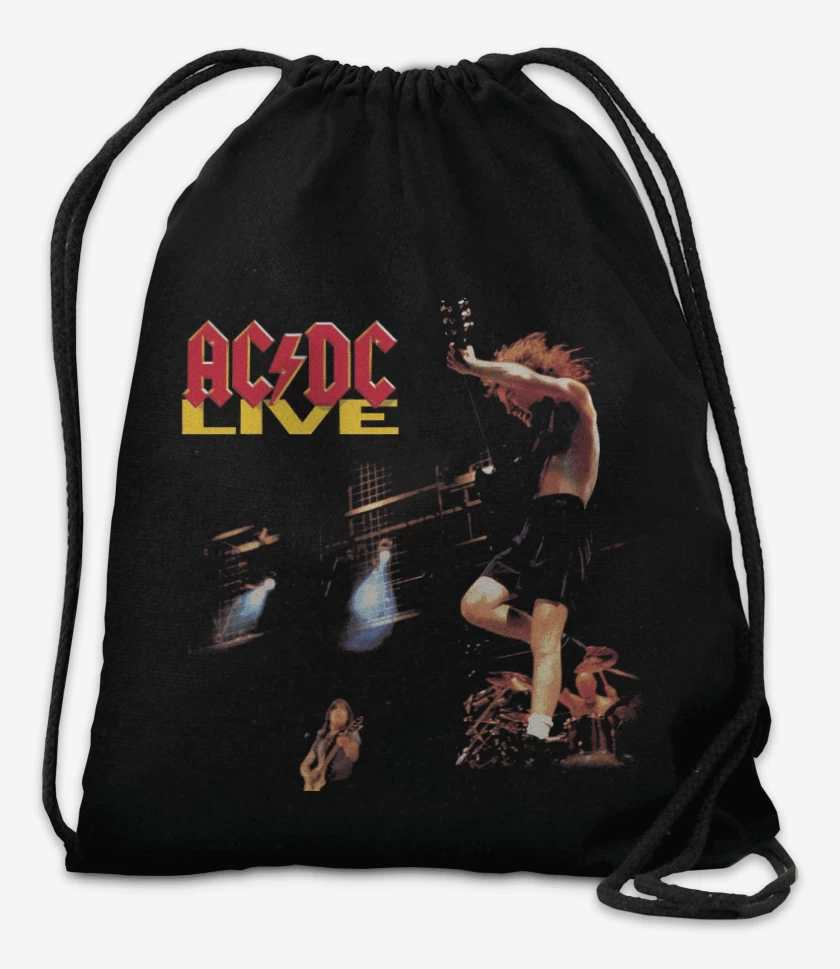 Mochila Negro de AC DC LIVE