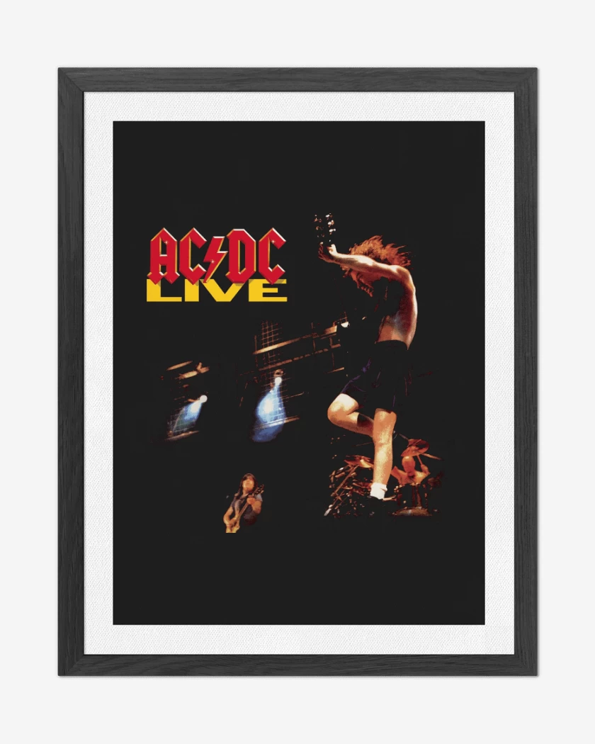 Cuadro decorativo Negro de AC DC LIVE