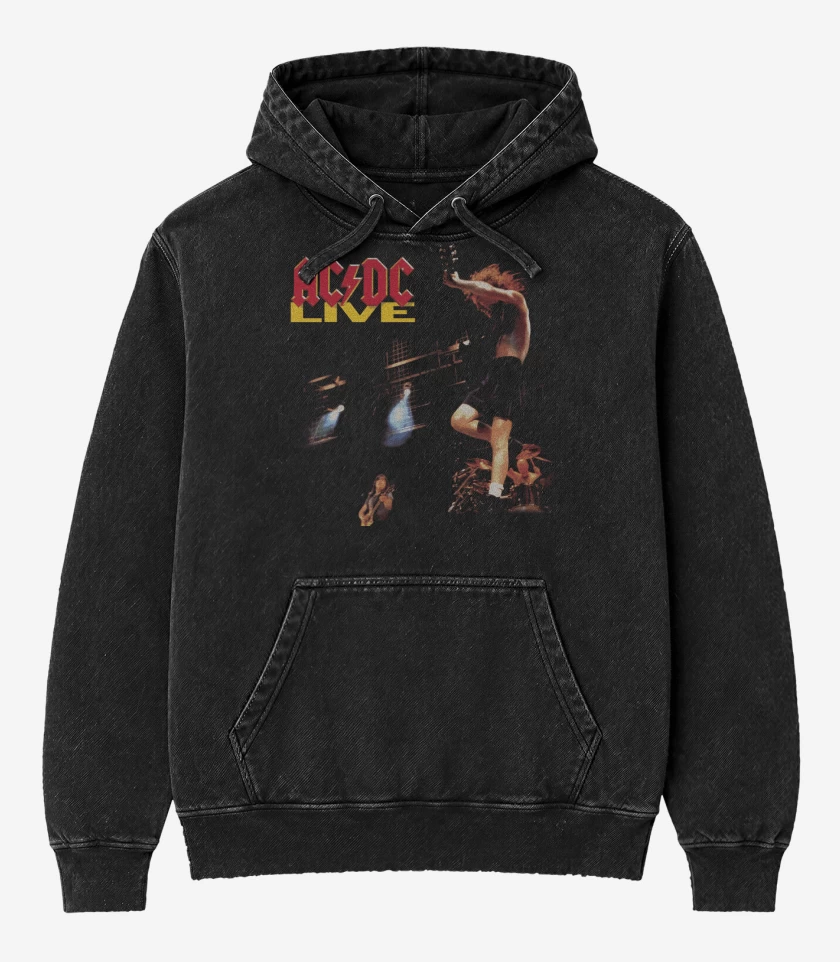 Poleron Canguro Acid Wash AC DC LIVE
