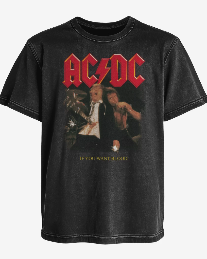 Polera desgastada If You Want Blood