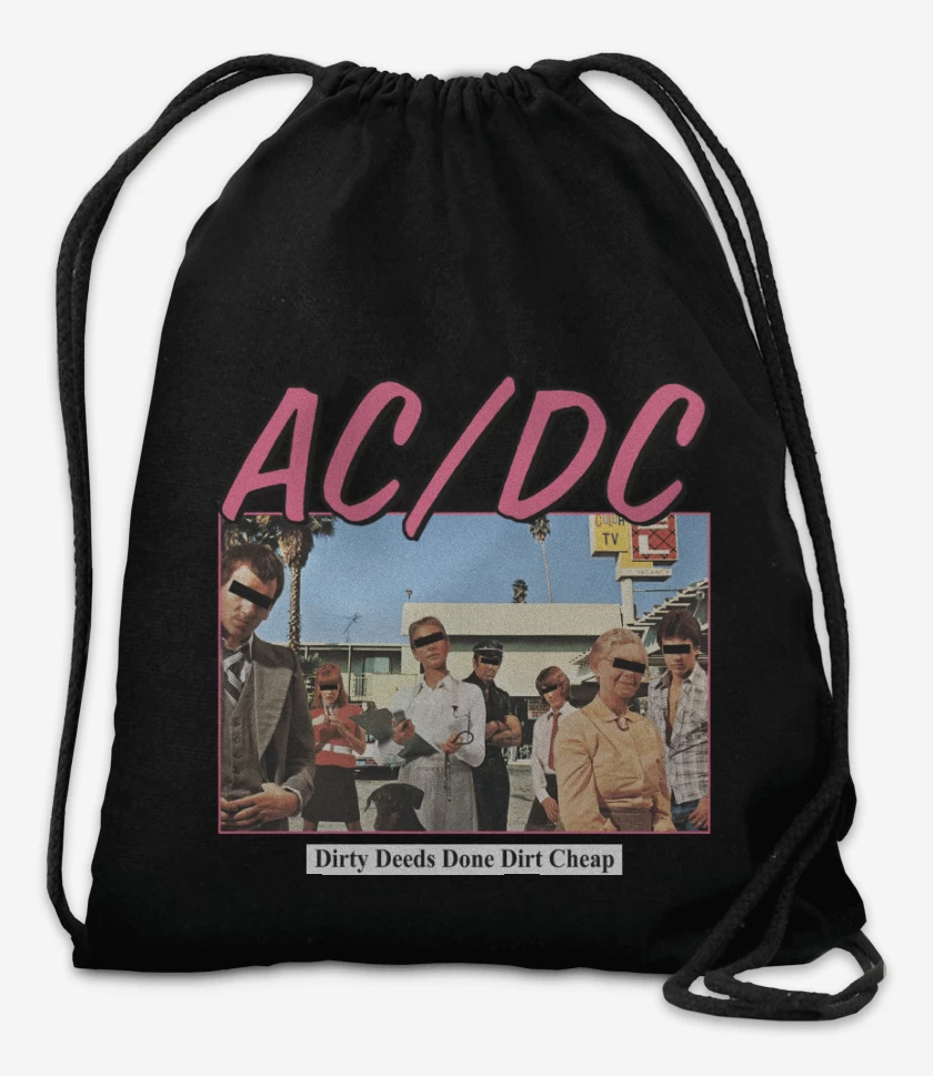 Mochila Negro de Dirty Deed Done Dirt Cheap