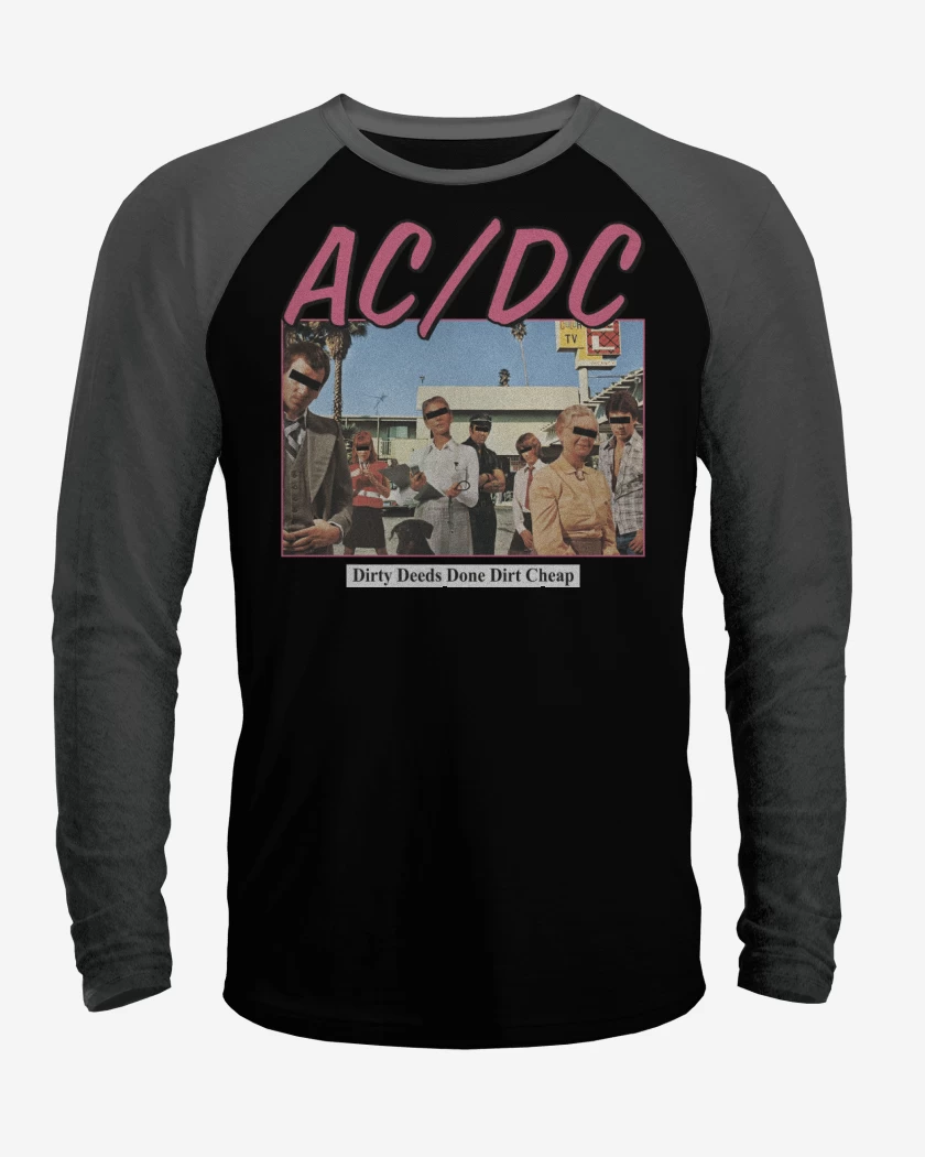 Polera Raglan Dirty Deed Done Dirt Cheap