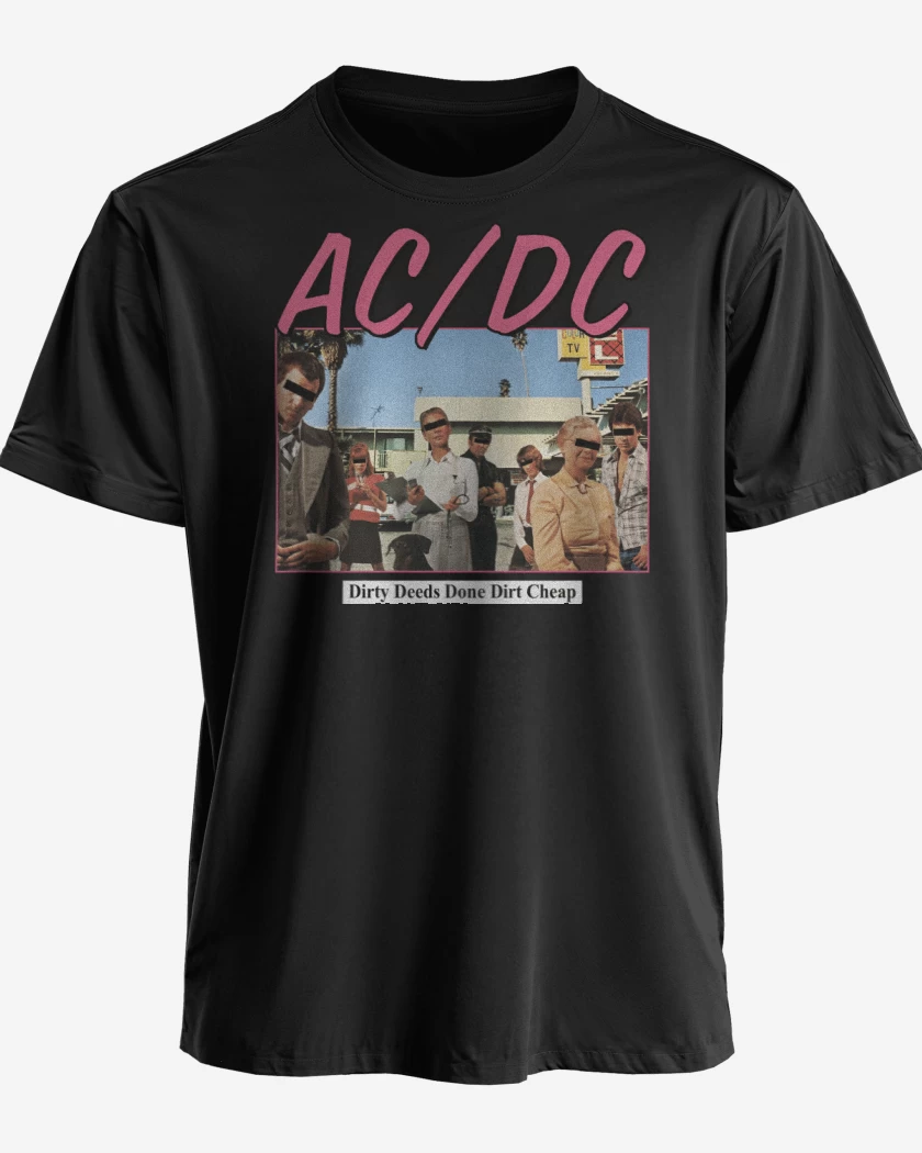 Polera premium Negro de Dirty Deed Done Dirt Cheap