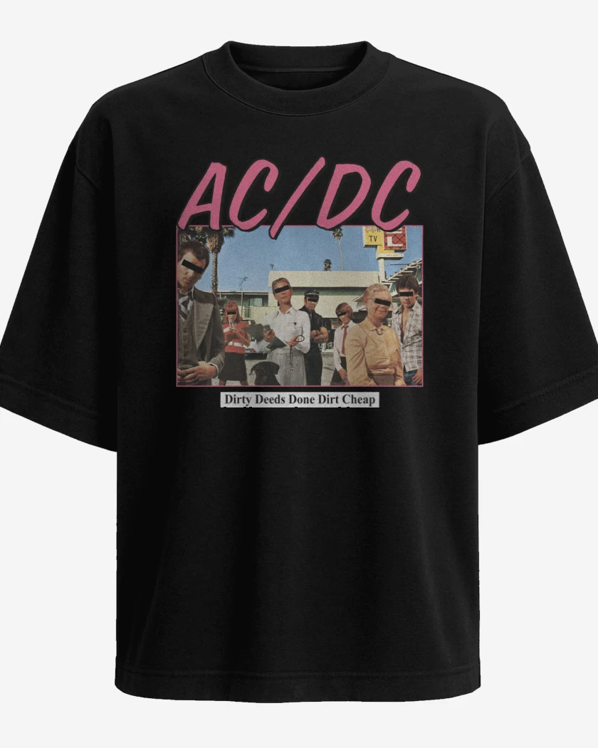 Polera Oversize Dirty Deed Done Dirt Cheap