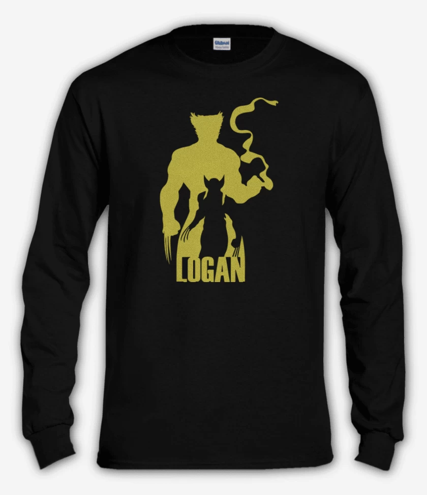 Polera manga larga Negro de Wolverine 4