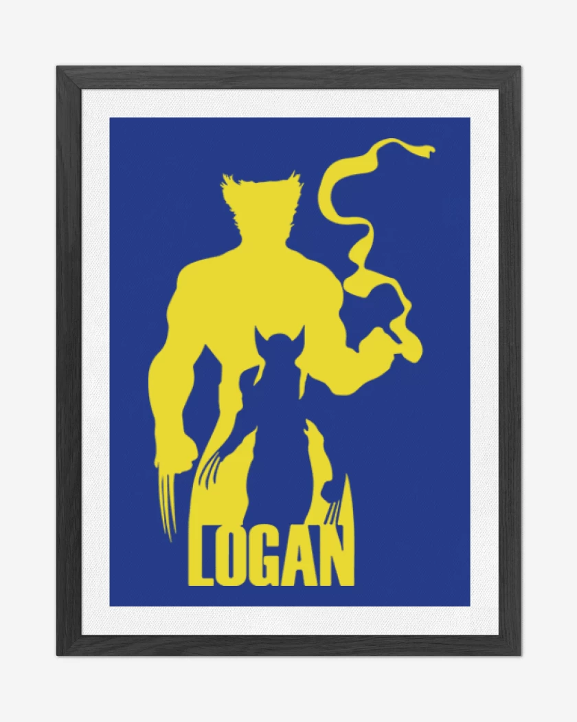 Cuadro decorativo Azul Rey de Wolverine 4
