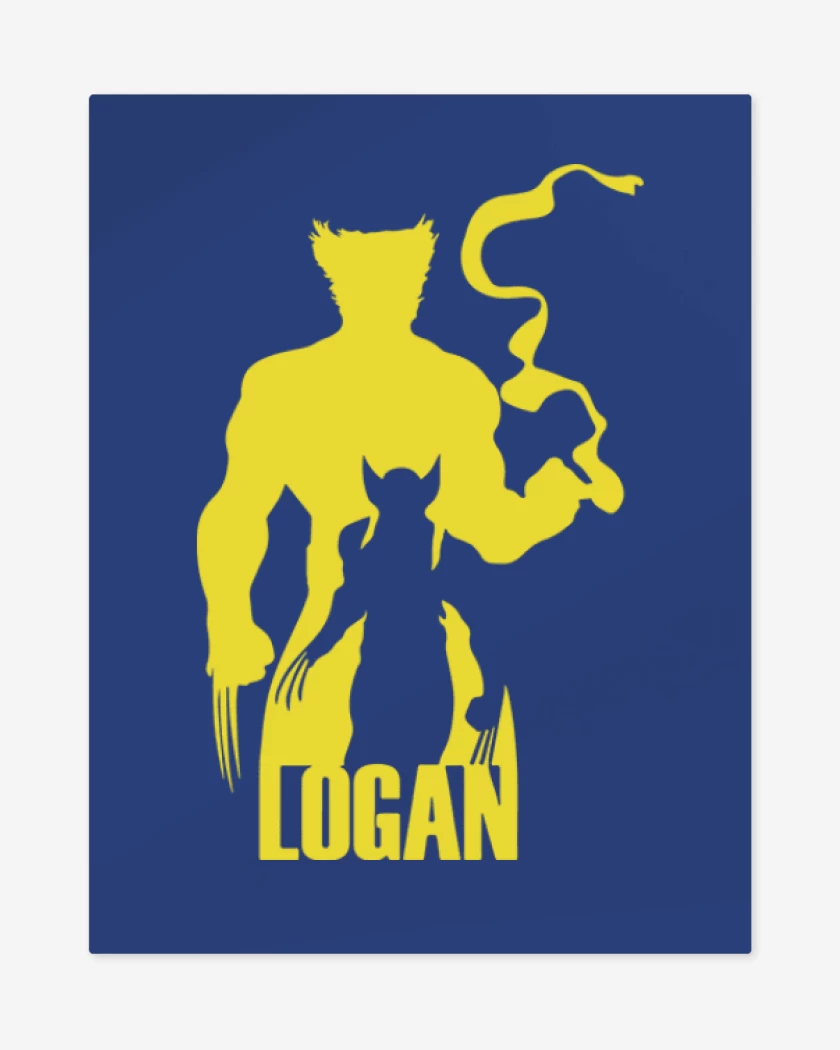 Print metalico Azul Rey de Wolverine 4
