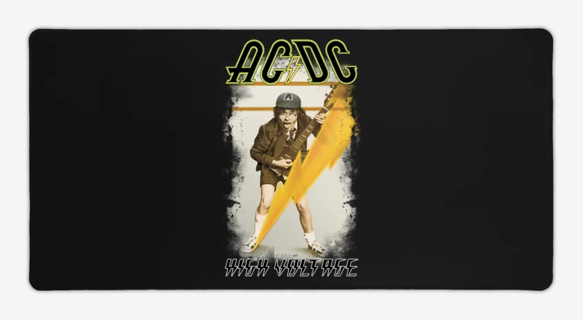 Mouse pad Gamer Negro de High Voltage
