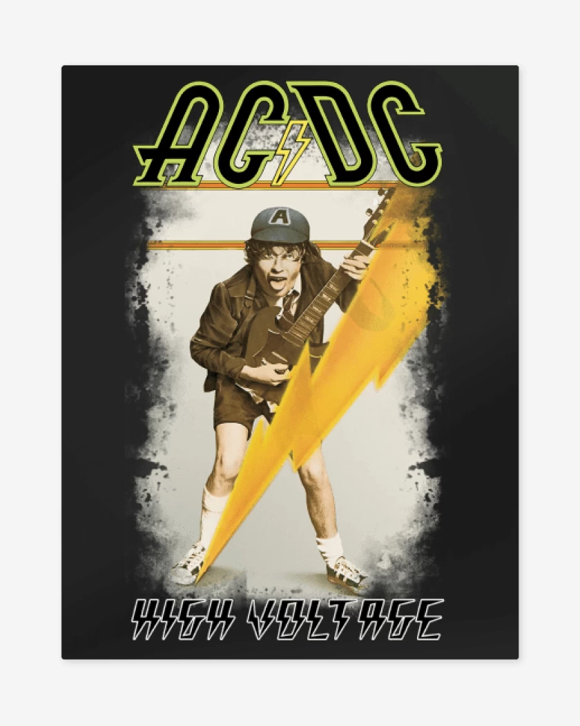 Print metalico Negro de High Voltage