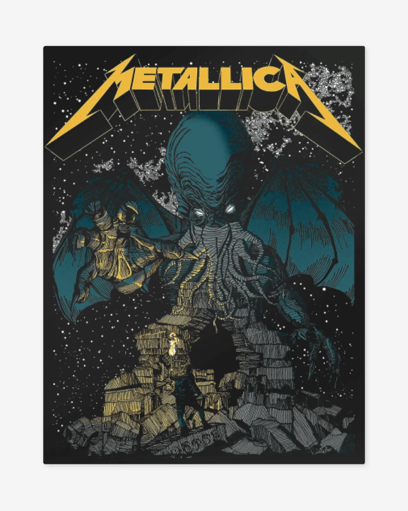 Print metalico Metallica Cthulhu