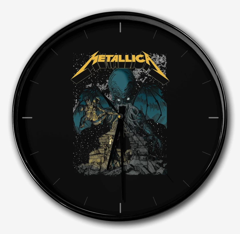 Reloj Negro de Metallica Cthulhu