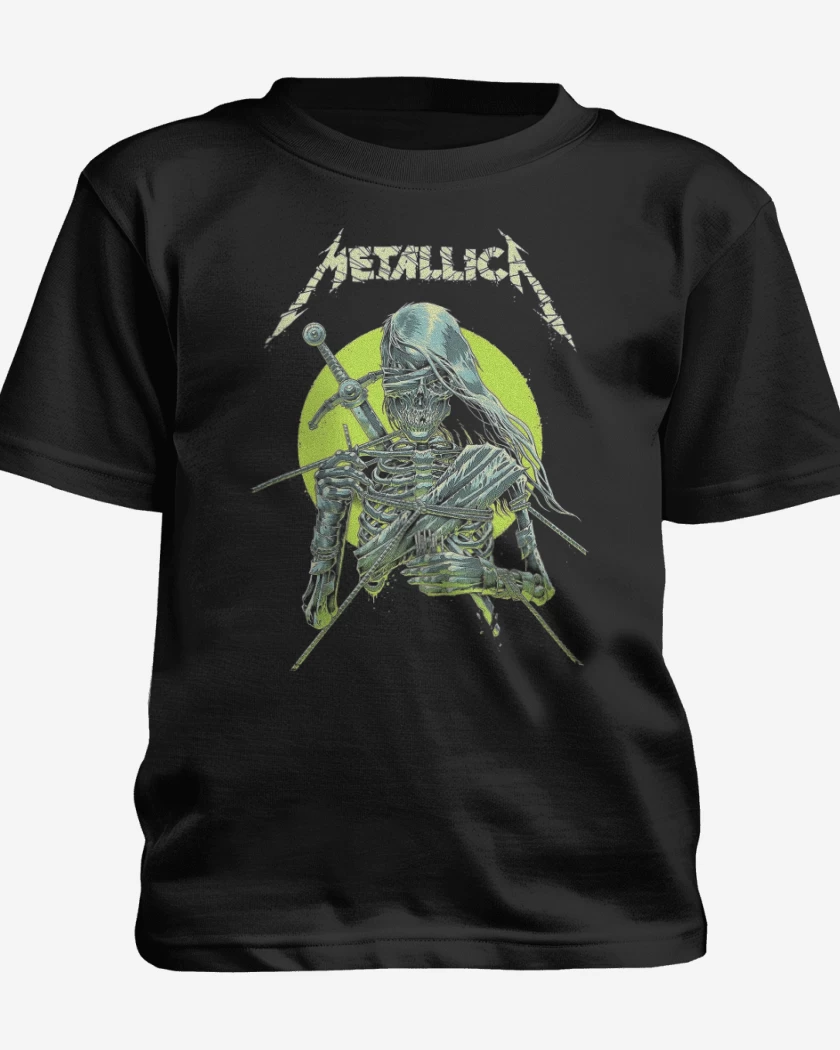 Polera de niño Negro de Metallica Knight