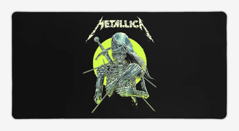 Mouse pad Gamer Negro de Metallica Knight