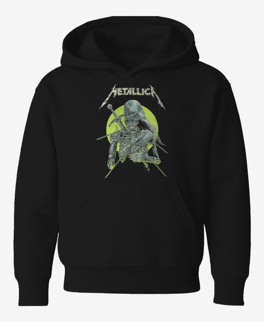 Poleron de niño Negro de Metallica Knight