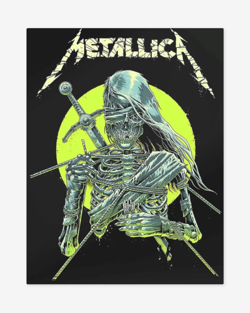 Print metalico Negro de Metallica Knight