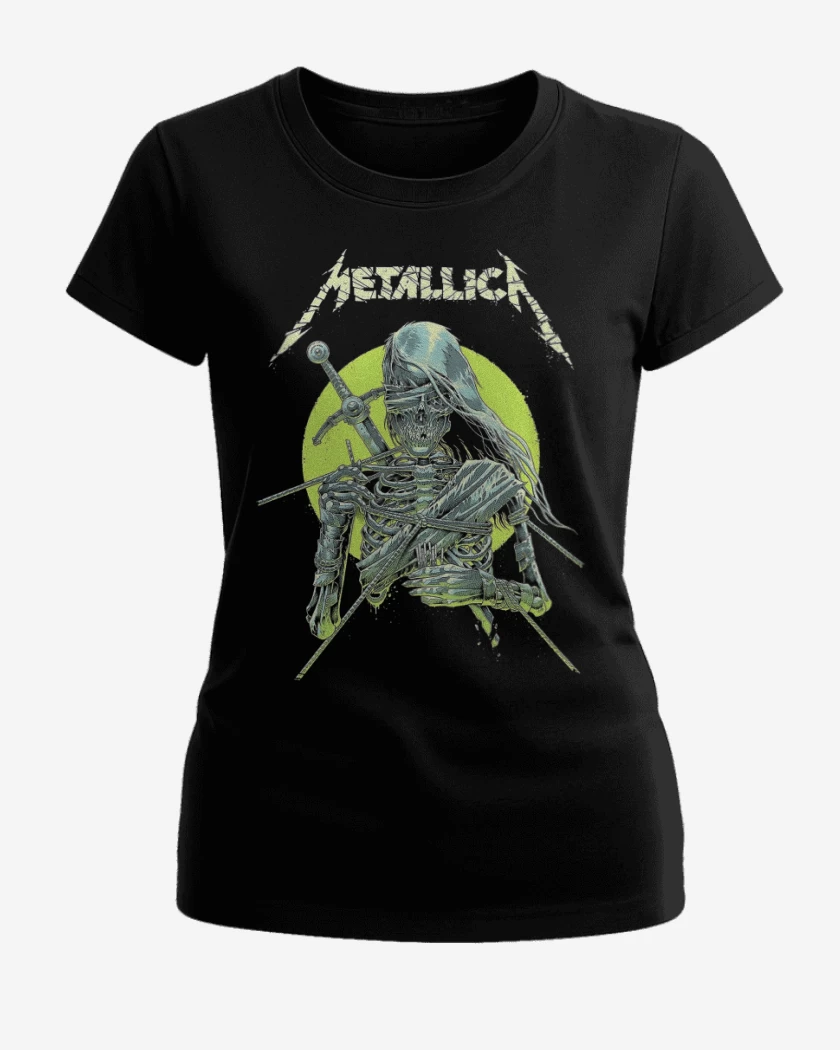 Polera de Mujer Negro de Metallica Knight
