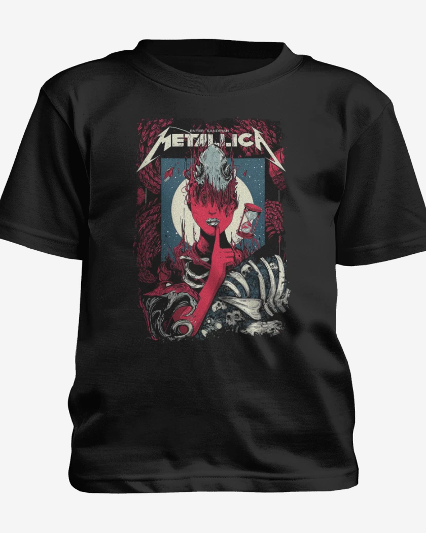 Polera de niño Negro de Enter Sandman