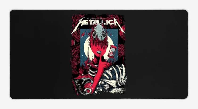Mouse pad Gamer Negro de Enter Sandman