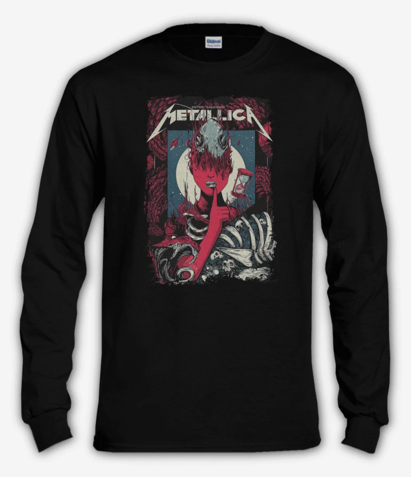 Polera manga larga Negro de Enter Sandman