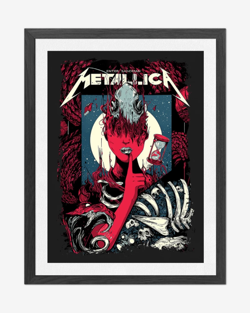 Cuadro decorativo Negro de Enter Sandman