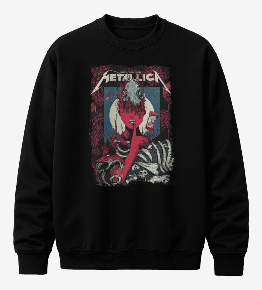 Poleron polo Negro de Enter Sandman