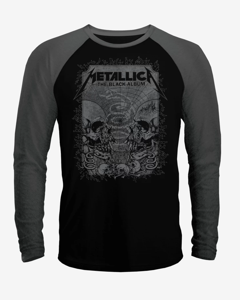Polera Raglan Album Negro