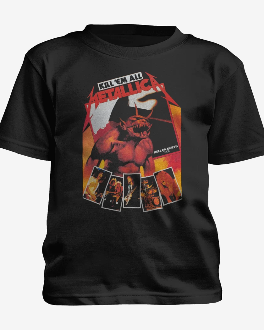 Polera de niño Negro de Hell on Earth Tour