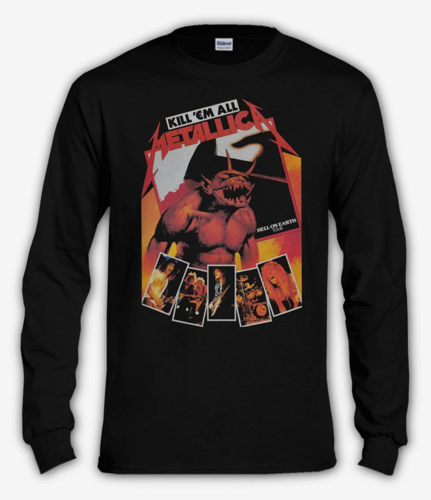 Polera manga larga Negro de Hell on Earth Tour