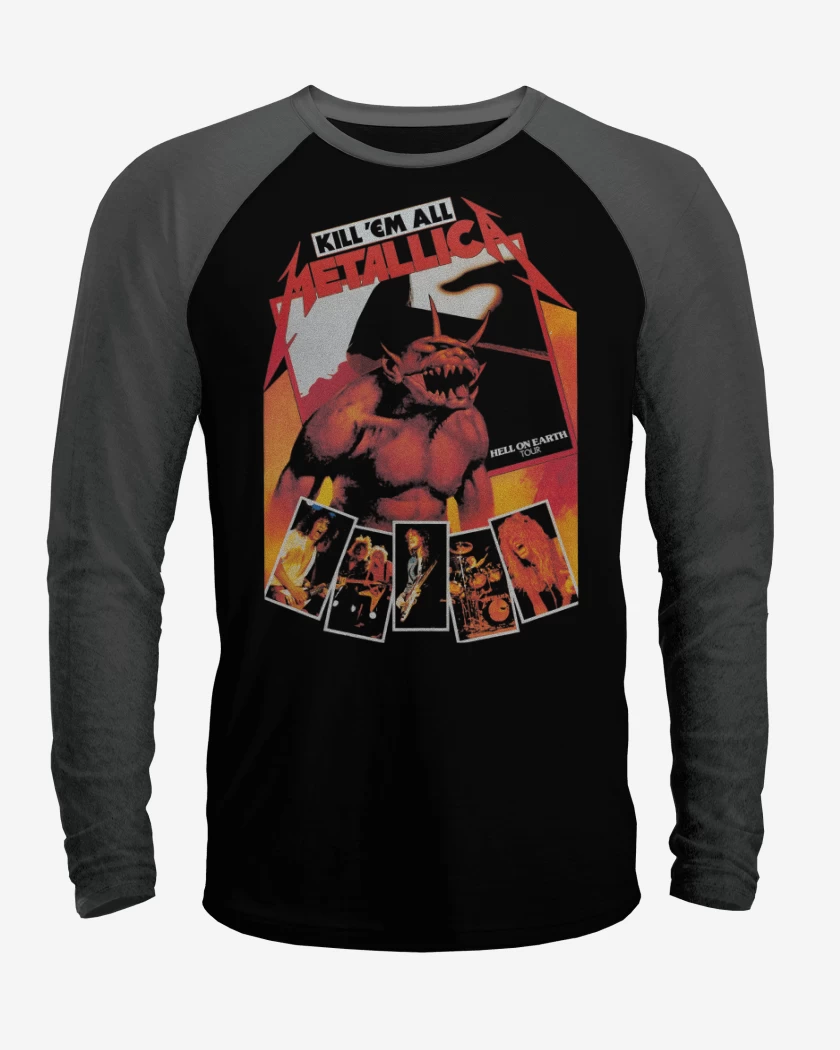 Polera Raglan Hell on Earth Tour
