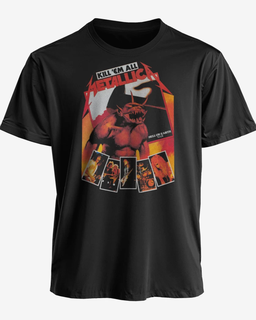 Polera premium Negro de Hell on Earth Tour