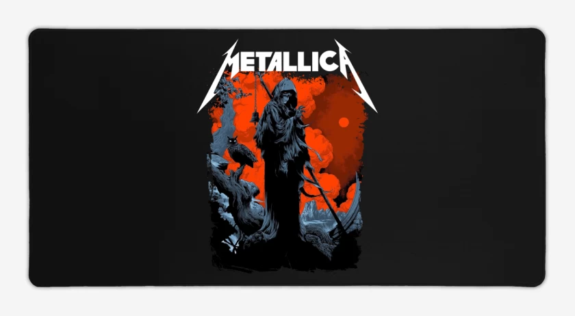 Mouse pad Gamer Negro de Reaper Metallica