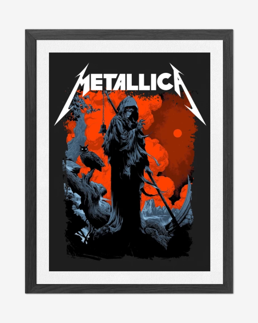Cuadro decorativo Negro de Reaper Metallica
