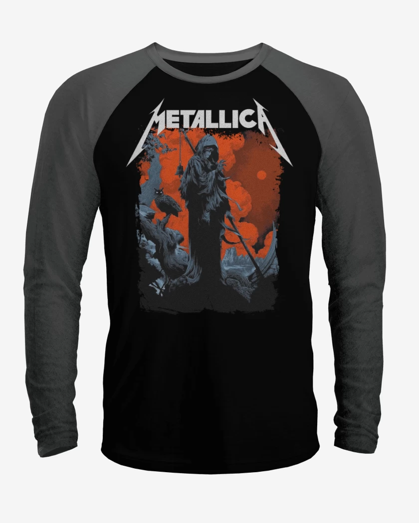 Polera Raglan Reaper Metallica