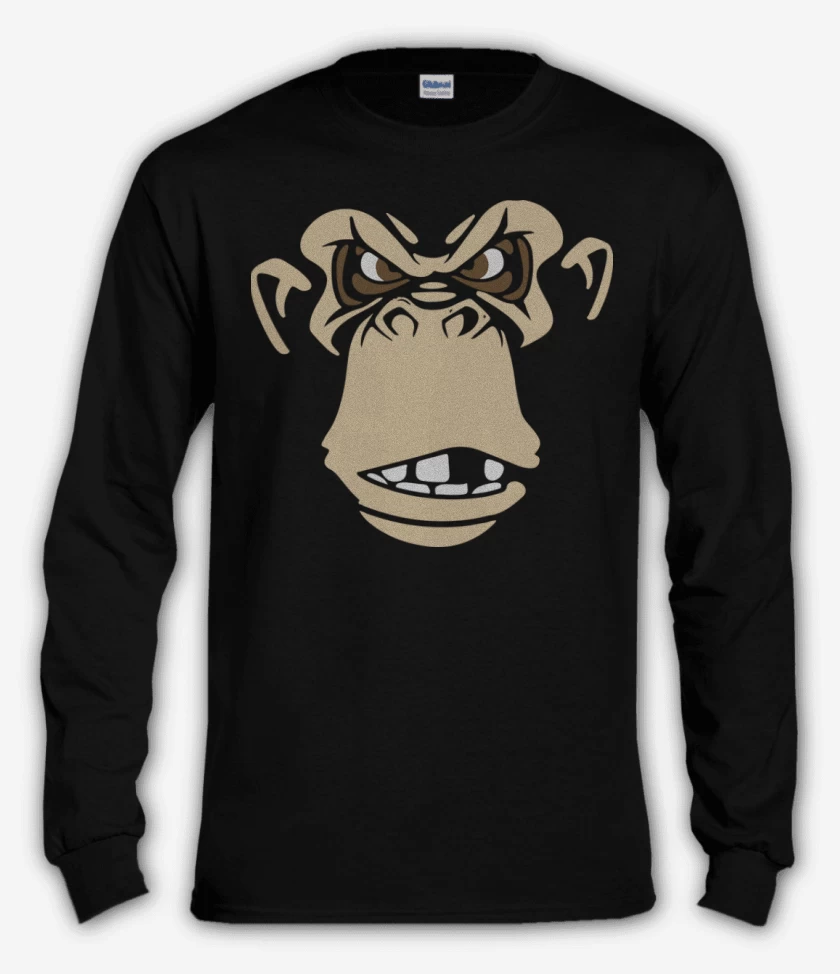 Polera manga larga Negro de Gorila 2