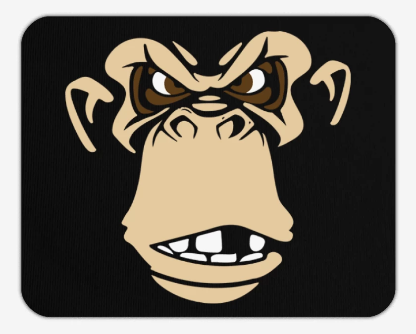 Mousepad Negro de Gorila 2
