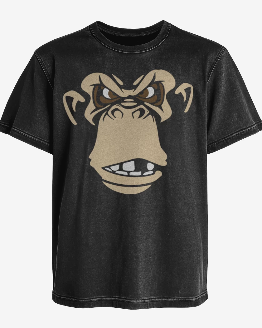 Polera desgastada Negro de Gorila 2