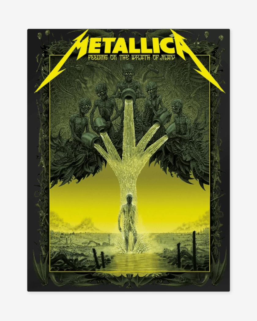 Print metalico Feeding on the Wrath of Man 