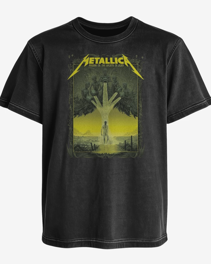 Polera desgastada Negro de Feeding on the Wrath of Man 