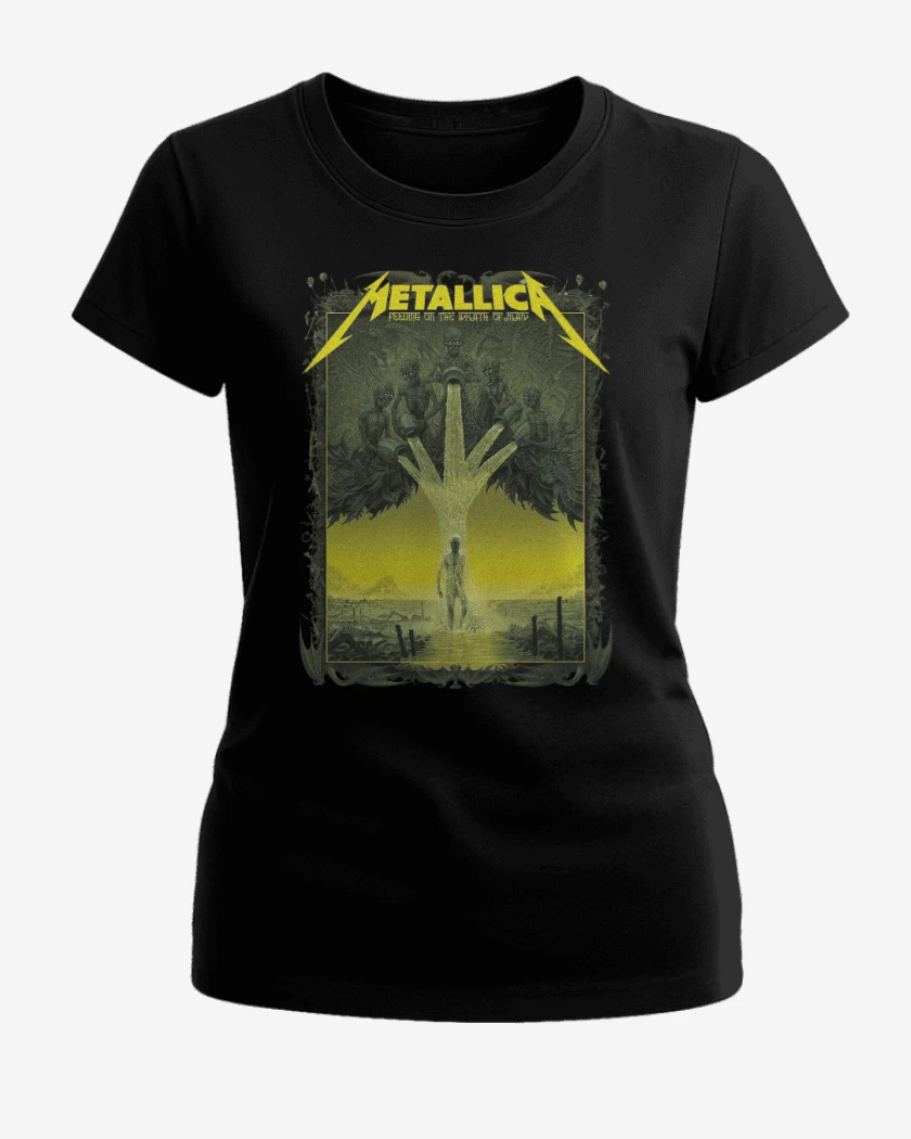 Polera de Mujer Negro de Feeding on the Wrath of Man 