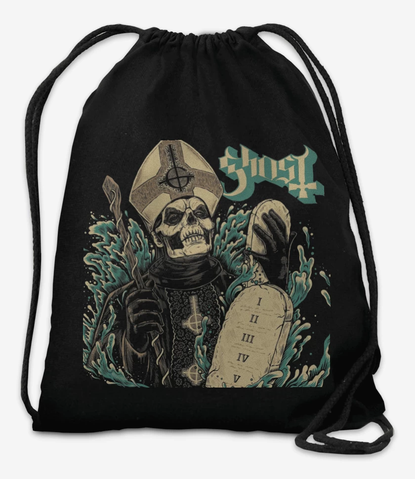 Mochila Negro de Ghost 13 Commandments