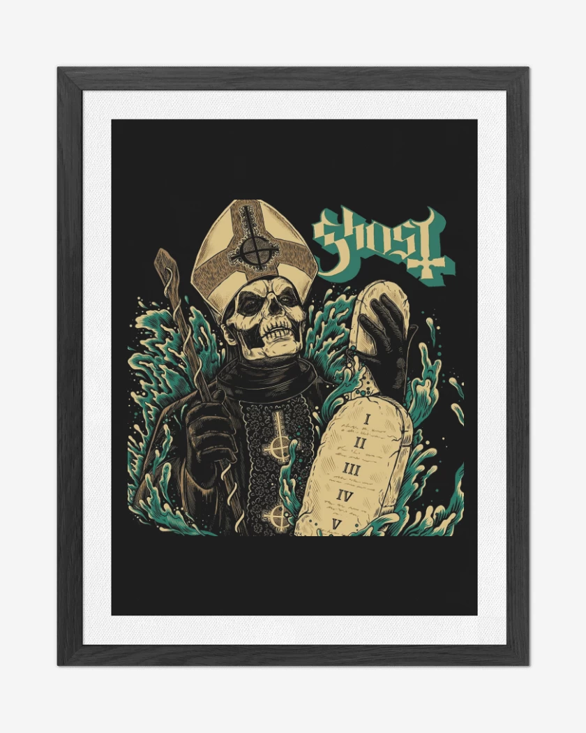 Cuadro decorativo Ghost 13 Commandments