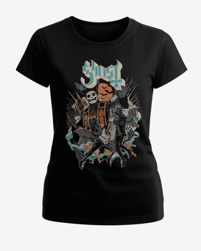Polera de Mujer Ghost Papa IV y Ghouls