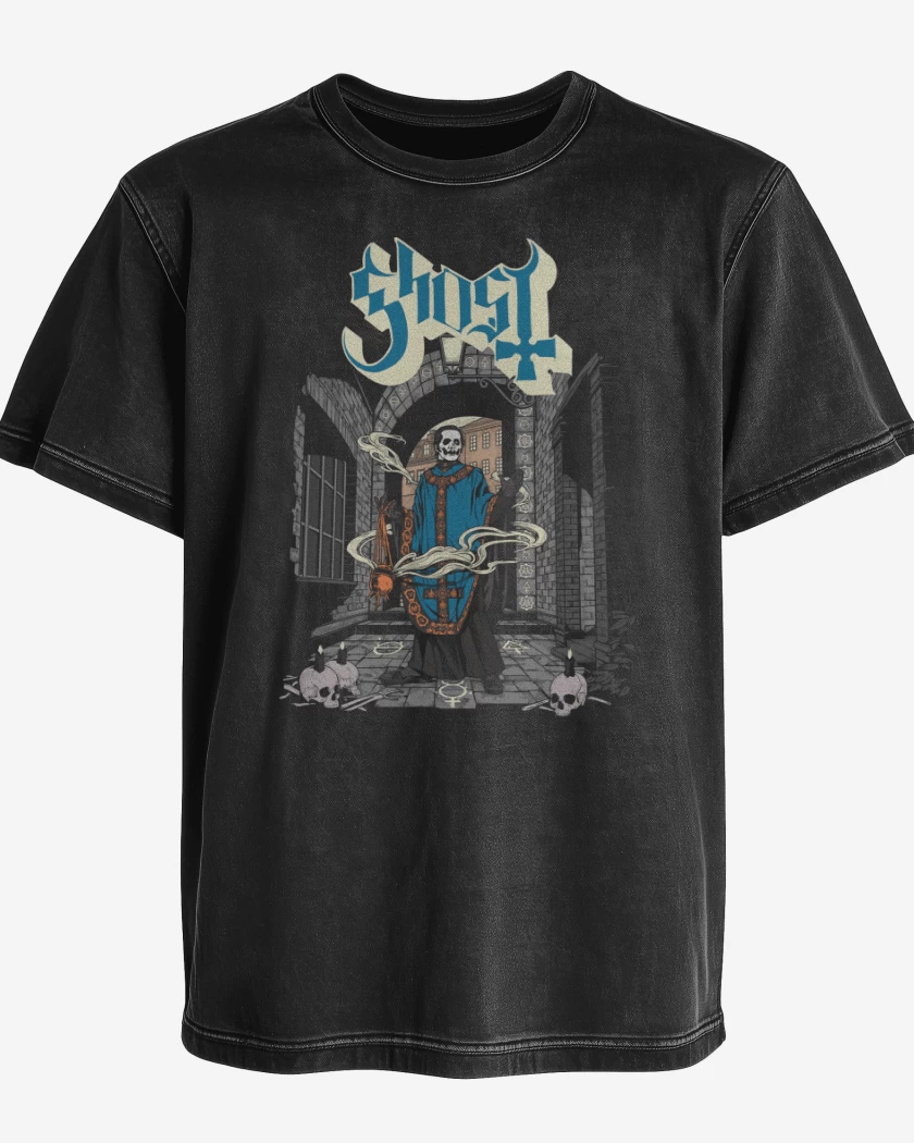 Polera desgastada Ghost Papa Emeritus IV
