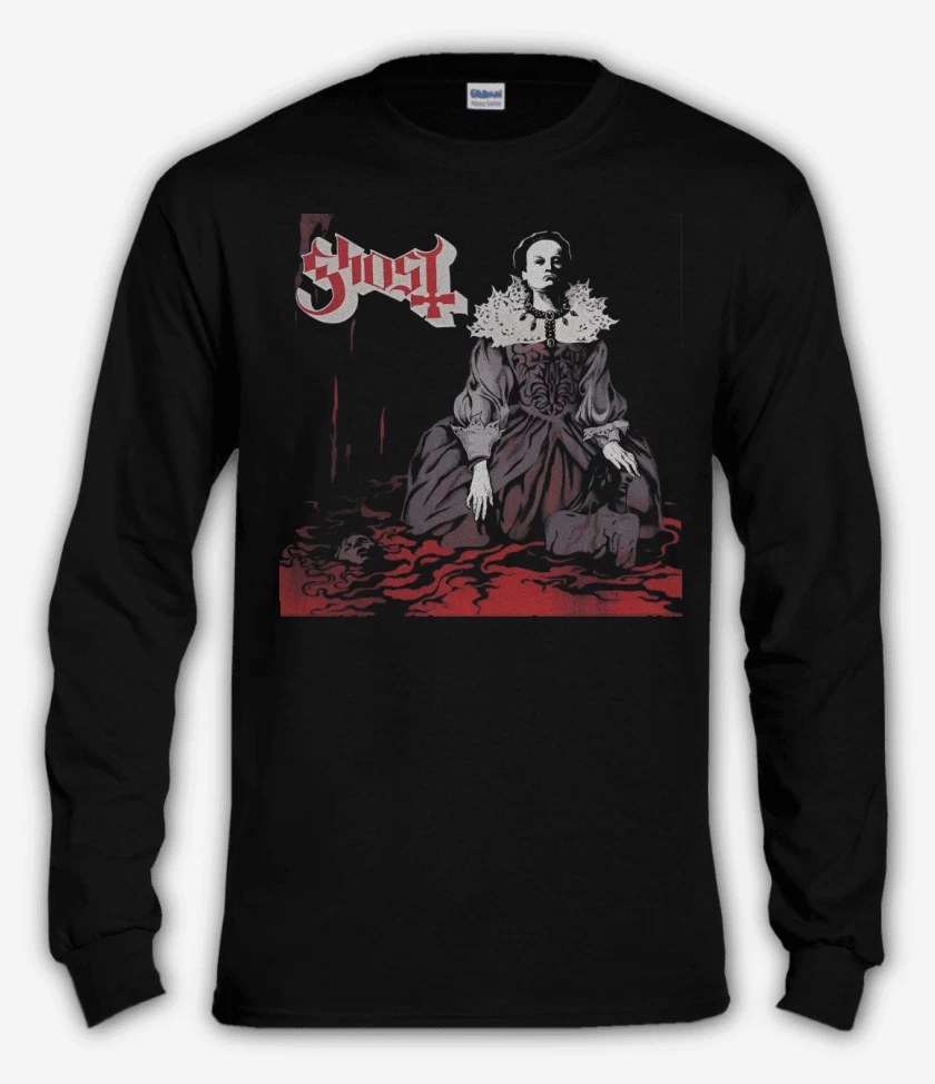 Polera manga larga Negro de Ghost Elizabeth