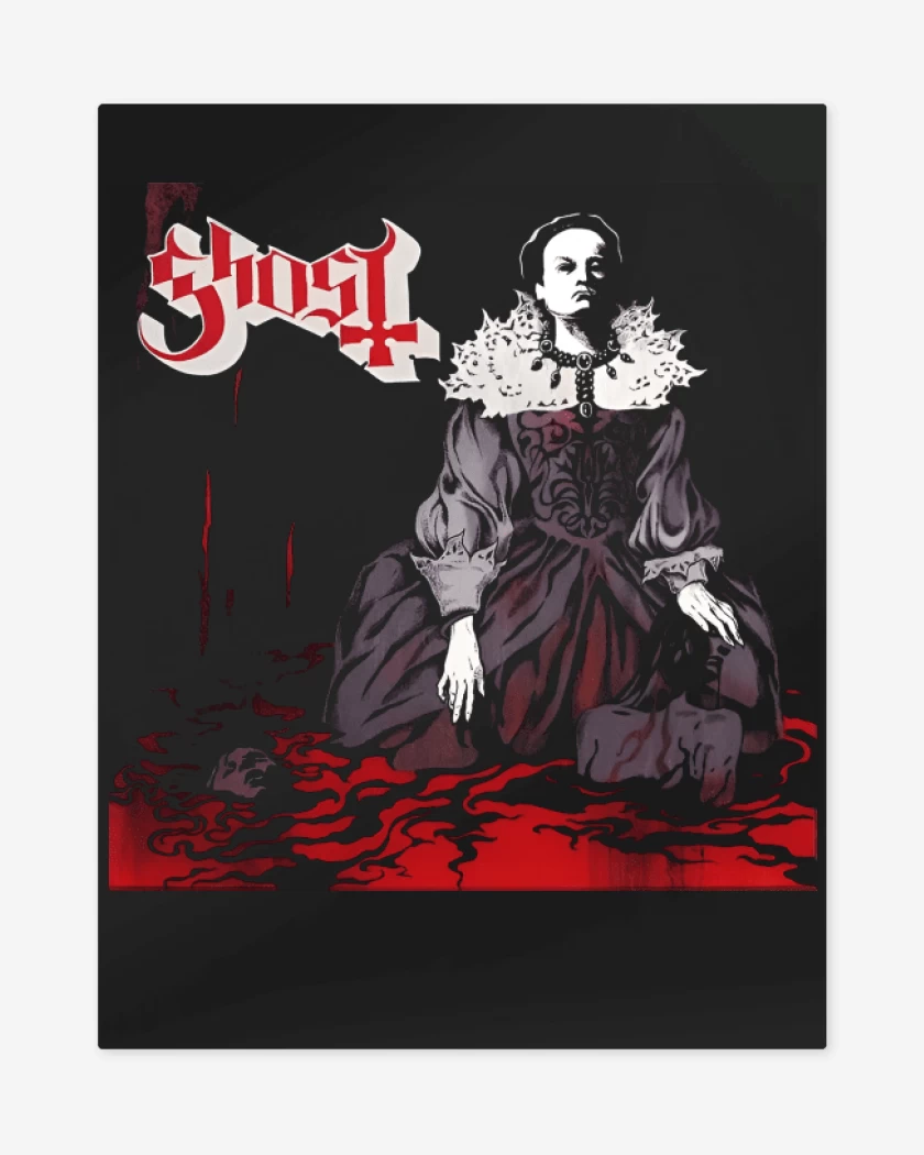 Print metalico Negro de Ghost Elizabeth