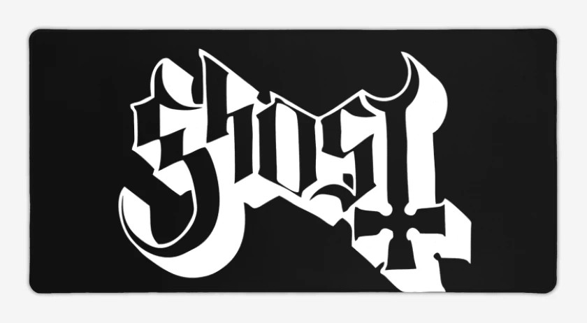 Mouse pad Gamer Negro de Ghost Logo